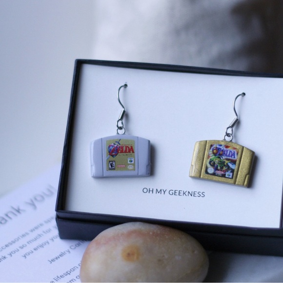 N64 Cartridge Earrings | Inspired by Nintendo | Choose ANY Two Games - Picture 4 of 4